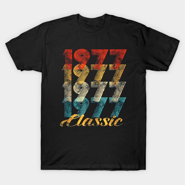 40th Birthday Gift Vintage 1977 T-Shirt by klausgaiser